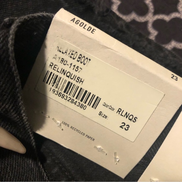 🛑Sold🛑 Womens Mid Rise Relaxed Boot Denim Jeans Relinquish Sz 23 Button Fly H4 - Picture 10 of 12